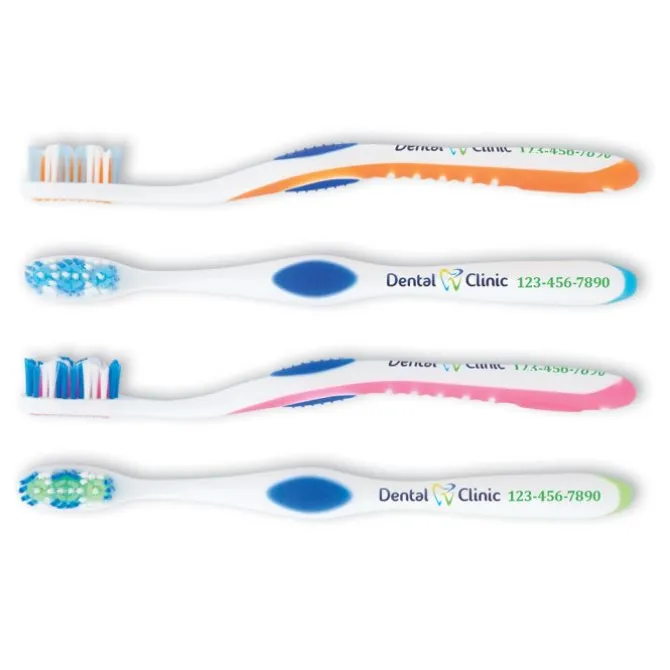 Custom Full Color SmileCare™ Adult Premium 36 Tongue Cleaner Toothbrushes