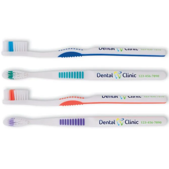 Custom Full Color SmileCare™ Premium Adult Toothbrushes