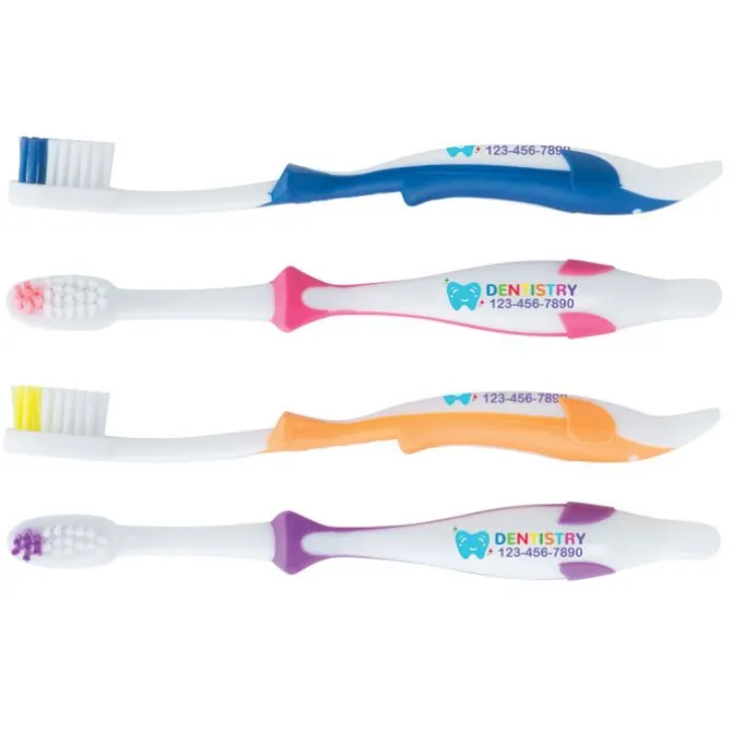 Custom Full Color SmileCare™ Youth Dolphin Toothbrushes - Case