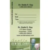Custom Gentle Dental Green Sticker Appointment Cards