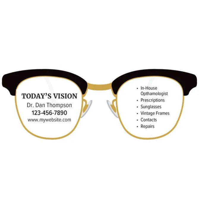 Custom Glasses Shaped Magnets