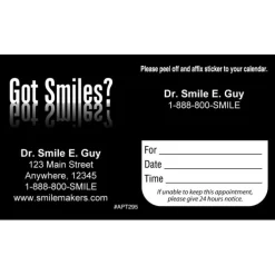 Custom Got Smiles? Appointment Cards