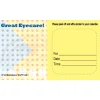 Custom Great Eye Care Dots Sticker Appointment Cards