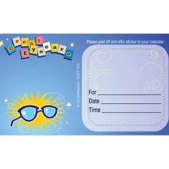 Custom Great Eye Care Glasses Sticker Appointment Cards