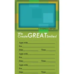 Custom Great Smiles Three Sticker Appointment Card