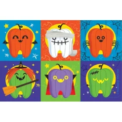 Custom Halloween Teeth Recall Cards