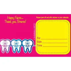 Custom Happy Braces Appointment Cards