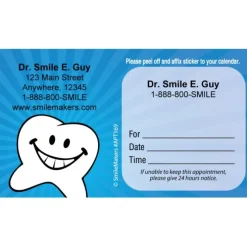 Custom Happy Tooth Appointment Cards