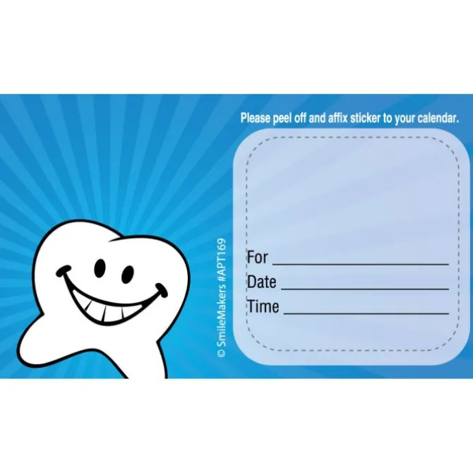 Custom Happy Tooth Appointment Cards