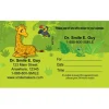 Custom Jungle Friends Sticker Appointment Cards