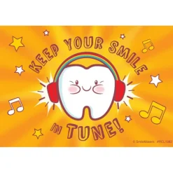 Custom Keep Smile In Tune Recall Cards