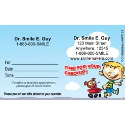 Custom Kid Check Up Appointment Cards