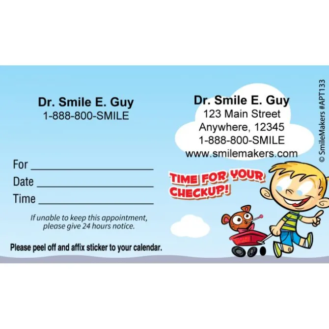 Custom Kid Check Up Appointment Cards