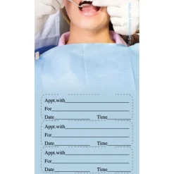 Custom Mirror Check Up Three Sticker Appointment Cards