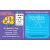 Custom Monkey Eye Chart Sticker Appointment Cards