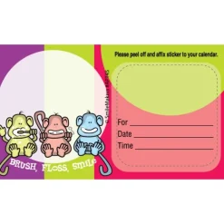 Custom Monkey Spotlight Sticker Appointment Cards