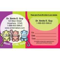 Custom Monkey Spotlight Sticker Appointment Cards