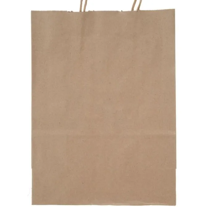 Custom Natural Kraft Paper Bags - Large
