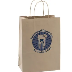 Custom Natural Kraft Paper Bags - Large