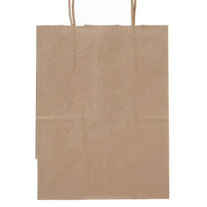 Custom Natural Kraft Paper Shopper Bags - Medium