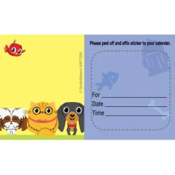 Custom Playful Pets Appointment Card