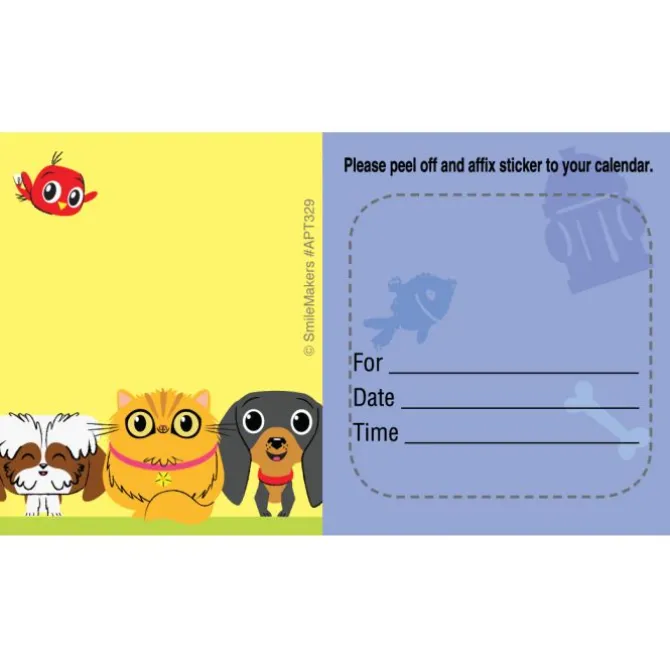 Custom Playful Pets Appointment Card