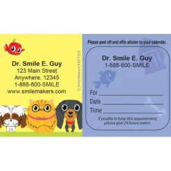 Custom Playful Pets Appointment Card
