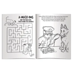 Custom Police Dog Coloring Books
