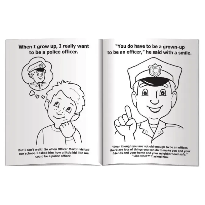 Custom Police Officer Coloring Books