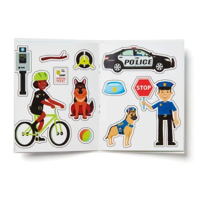 Custom Police Reusable Sticker Activity Books
