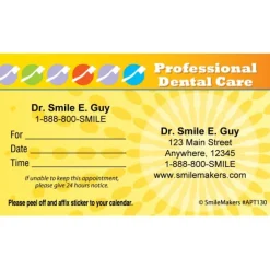 Custom Professional Care Appointment Cards