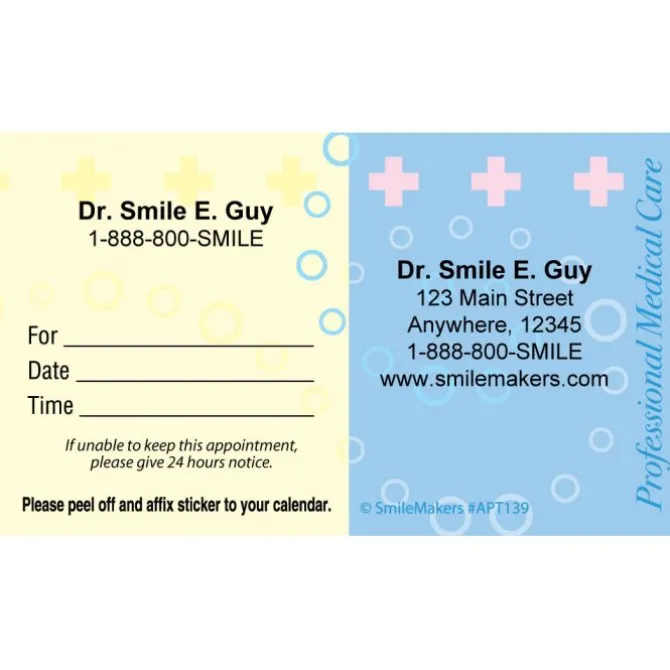 Custom Professional Medical Care Appointment Cards