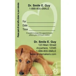 Custom Rachael Hale Green Pup Appointment Cards