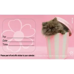 Custom Rachael Hale Pink Cat Appointment Cards