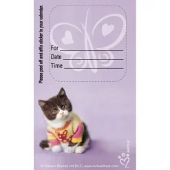 Custom Rachael Hale Purple Cat Appointment Cards