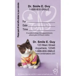 Custom Rachael Hale Purple Cat Appointment Cards