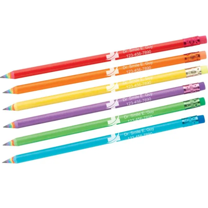 Custom Rainbow Surprise Pencils
