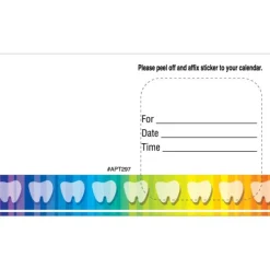 Custom Rainbow Teeth Appointment Cards