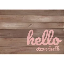 Custom Rustic Hello Dental Recall Cards
