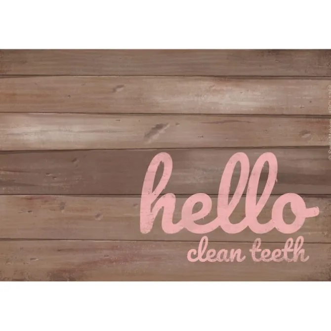 Custom Rustic Hello Dental Recall Cards