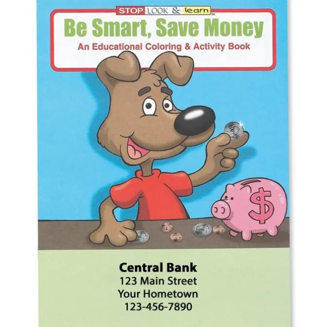 Custom Save Money Coloring Books