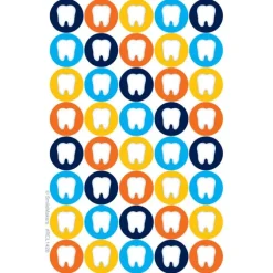 Custom Scatter Circle Teeth Recall Cards
