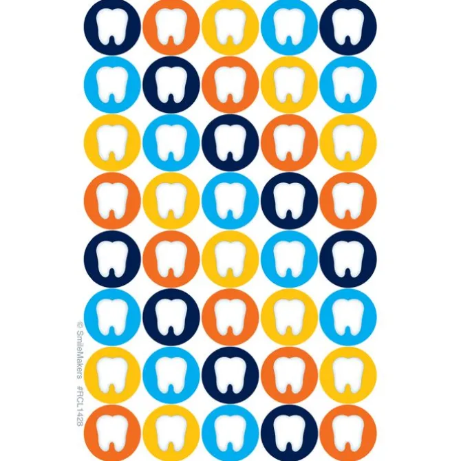 Custom Scatter Circle Teeth Recall Cards
