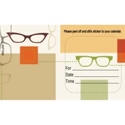 Custom Scatter Glasses Appointment Cards