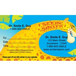 Custom Seeing Spots Appointment Cards