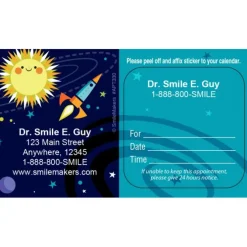Custom Silly Space Appointment Cards
