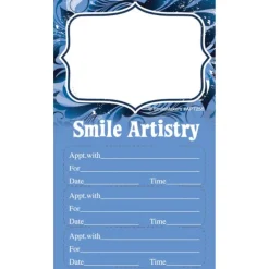 Custom Smile Artistry Three Sticker Appointment Cards
