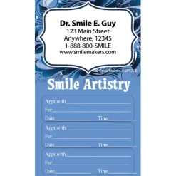 Custom Smile Artistry Three Sticker Appointment Cards