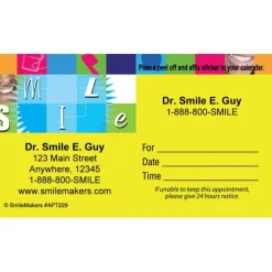 Custom Smile Blocks Appointment Cards