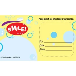 Custom Smile Bubbles Appointment Cards